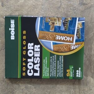 Boise Soft Gloss Color Laser printer sheets